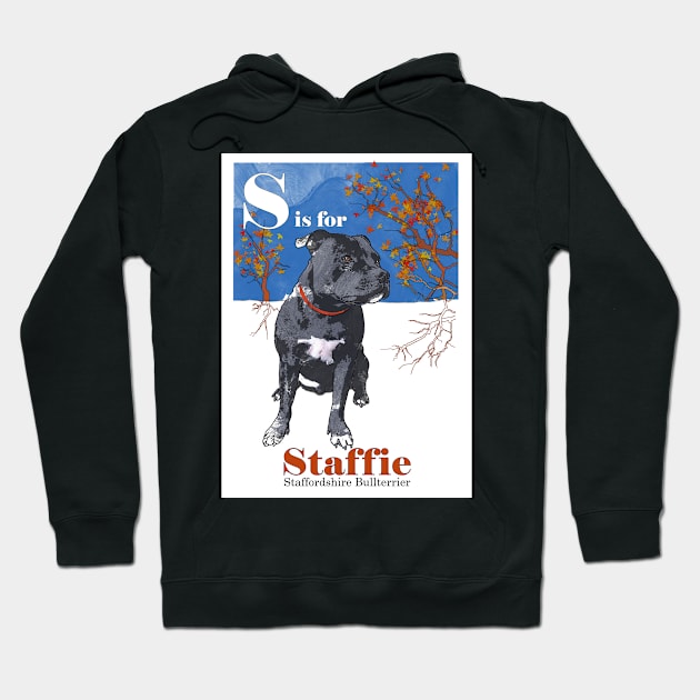 S is for Staffie Hoodie by Ludwig Wagner